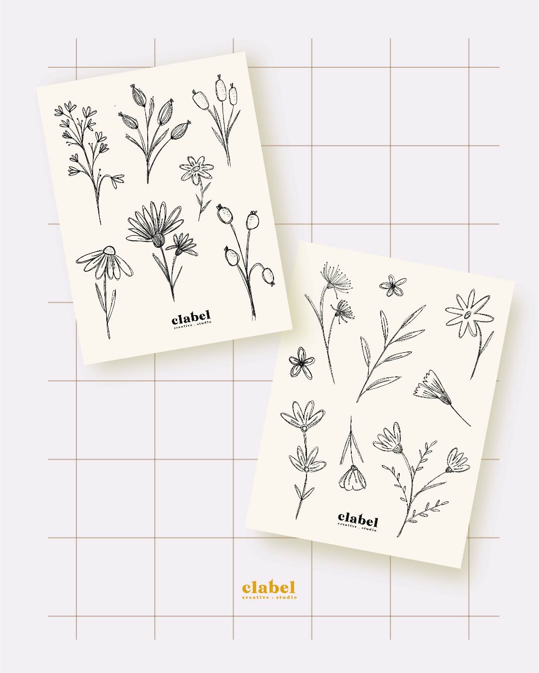 STICKERS FLORA